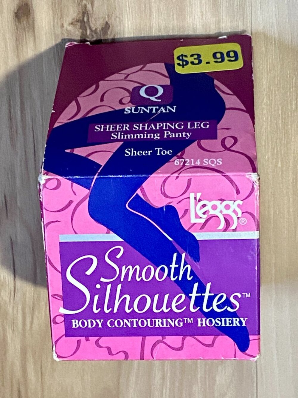 Vintage LEGGS Slimming Pantyhose Smooth Silhouettes Size Queen Suntan 1995 NOS